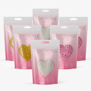 DermyWax Nachfüllset: 6 Wachse – Honey 🍯, Rose 🎀 & White 🤍